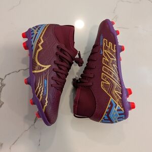 Nike Kids Burgundy and Blue Sneakers